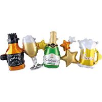 Фигура Гирлянда Виски, Шампанское, Бокалы 36"/92см