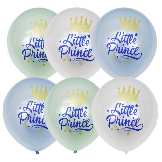 MP 12"/30см Перламутр (шелк) 1 ст. 2 цв. рис Little Prince 25шт