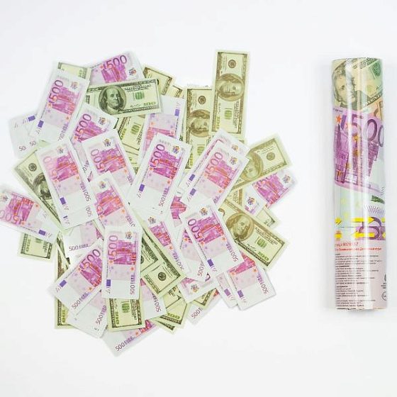 AC 20см Пневмохлопушка Денежный взрыв