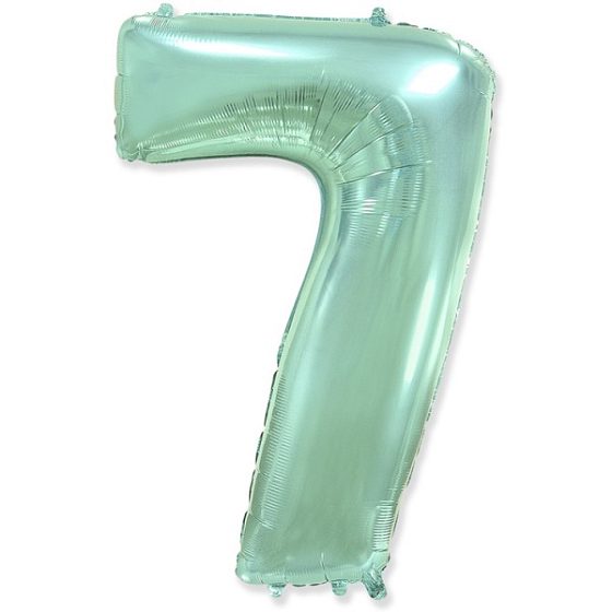 FM Фигура Цифра 7 Пастель Mint 40"/102см
