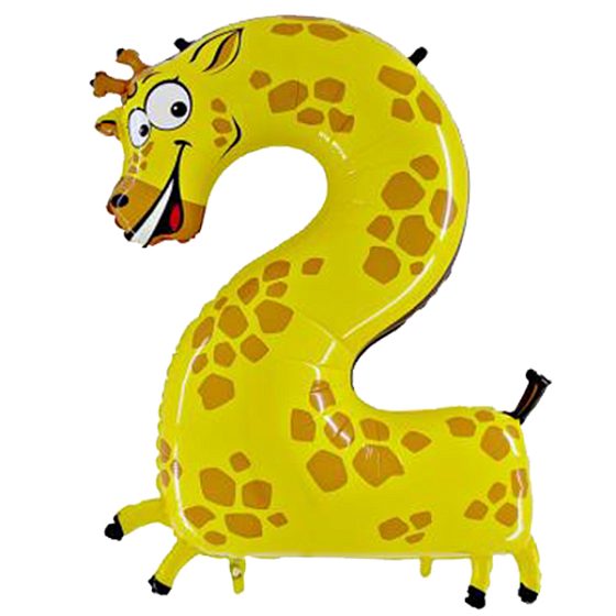 GR Фигура Цифра 2 Жираф 36"