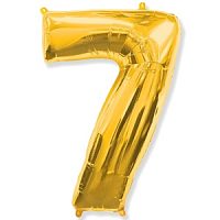 Фигура Цифра 7 золото 30"/76см